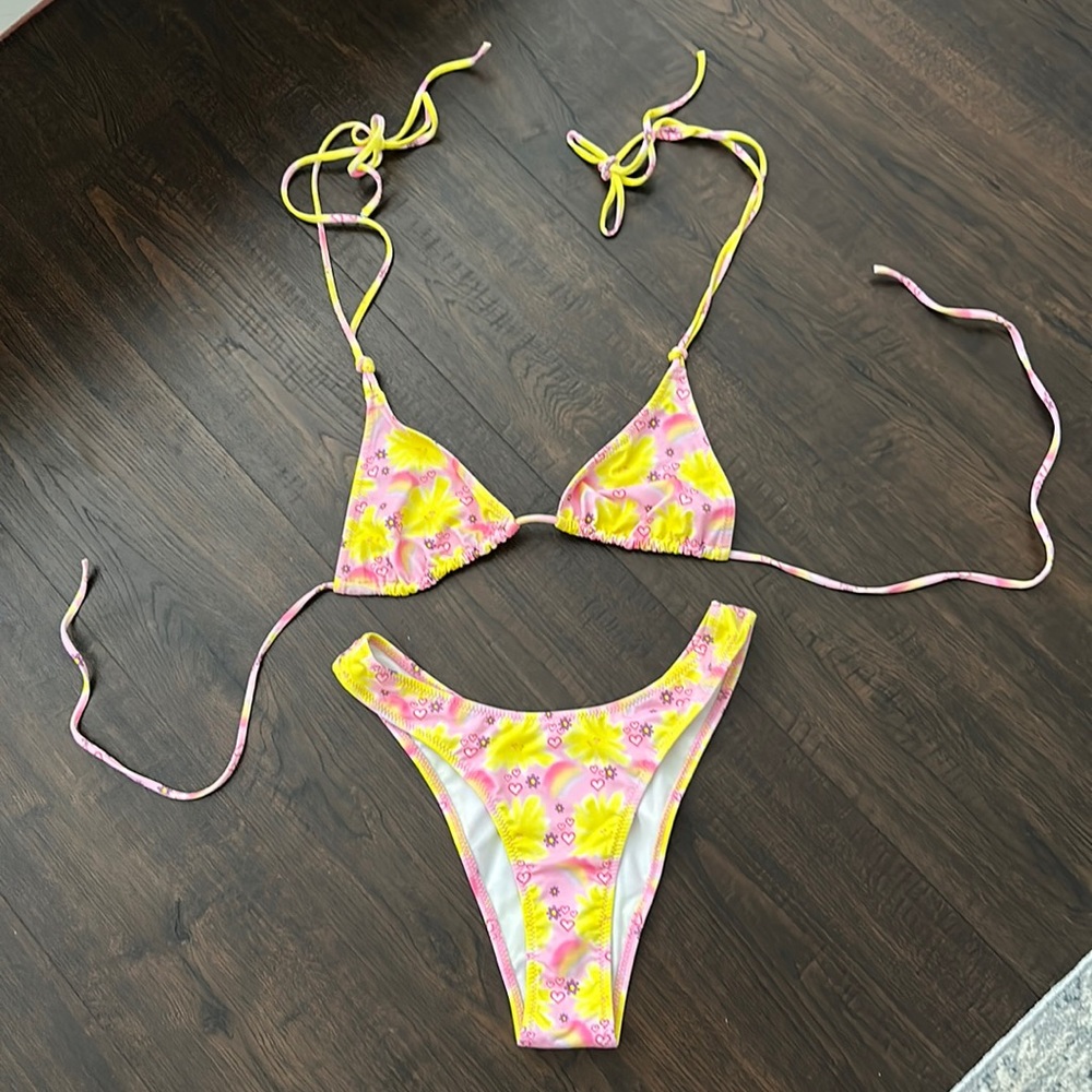 HEAVY MANNERS string bikini set
